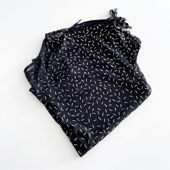 Guess // sheer top with gold accents // Size Large - Picture 5 of 5